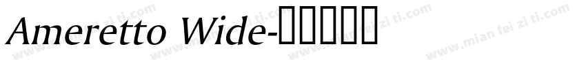 Ameretto Wide字体转换